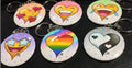 Communication Messenger Funny Emoticons Theme Random Mix keychain